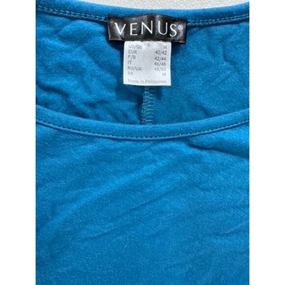 "VENUS" Jersey Summer Suit Cover Up Ruched Sleeves and Dress Size M Lightweight - Picture 7 of 10